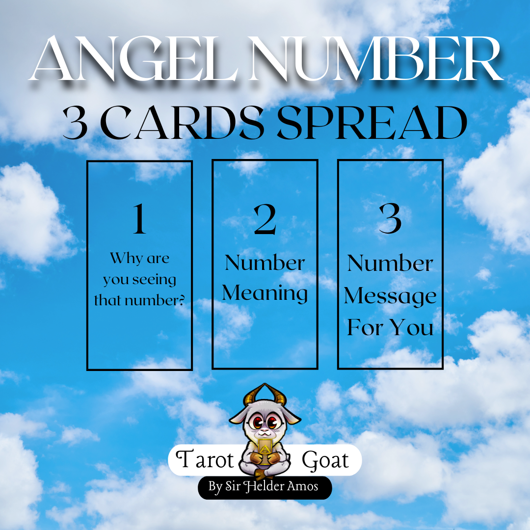 Find out what your Angels want you to know with the numbers you see with a Tarot Reading 3 Card Spread