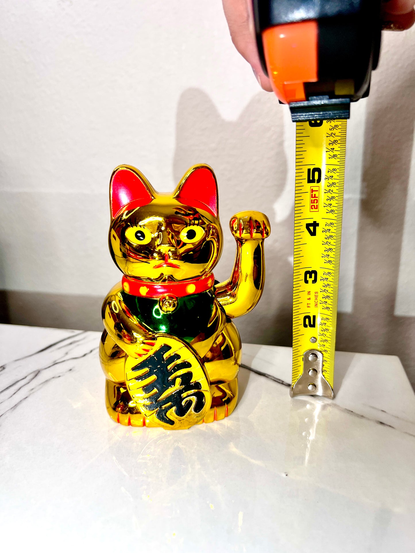 Beckoning Cat for good luck and attracting money and clients for business and home decor