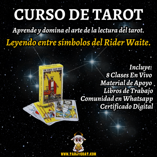 Curso de Tarot de 8 Semanas: Leyendo entre Símbolos del Rider Waite