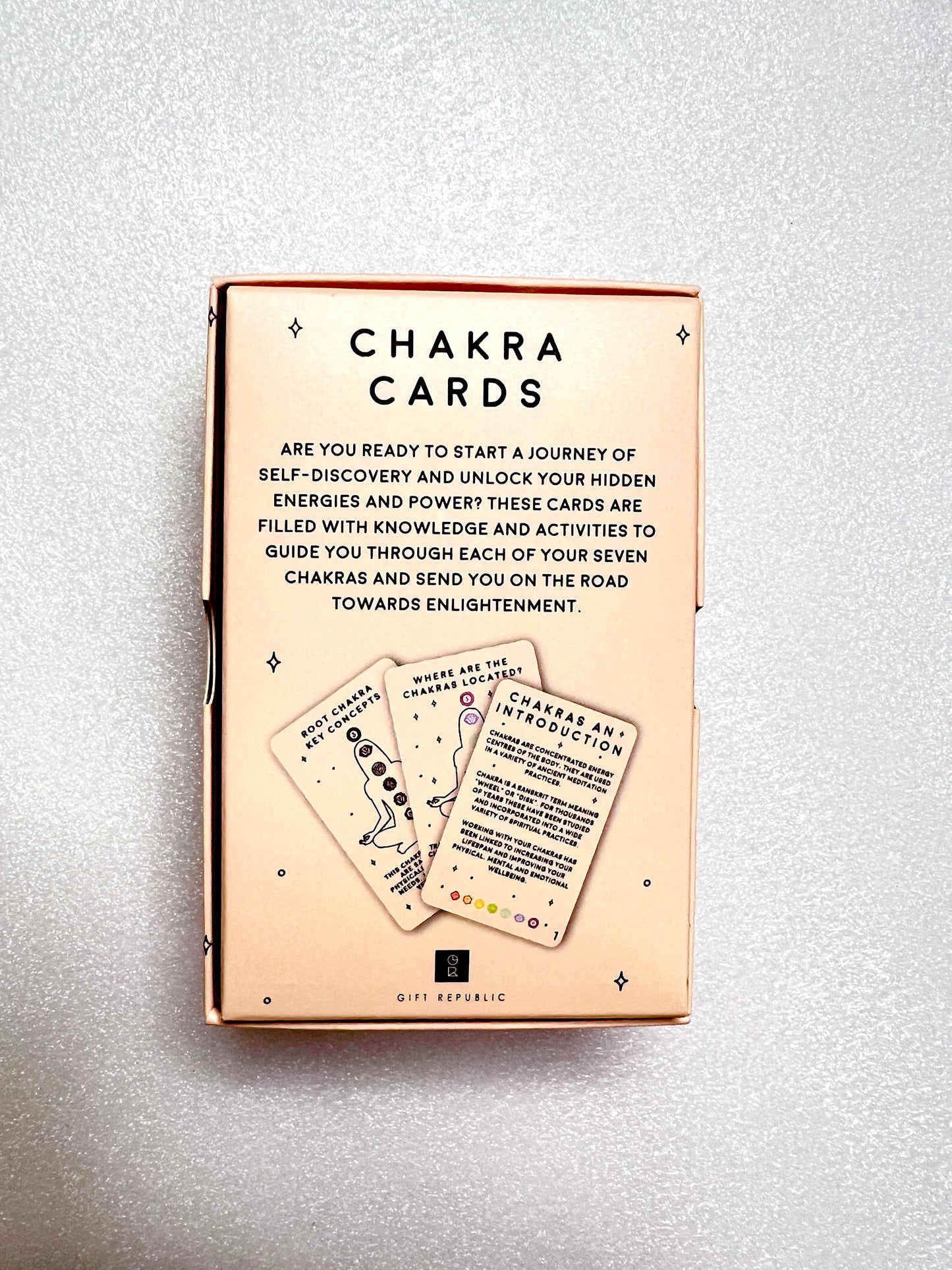 Discover your energy field and clean, cleanse and recharge your chakras with these cards.