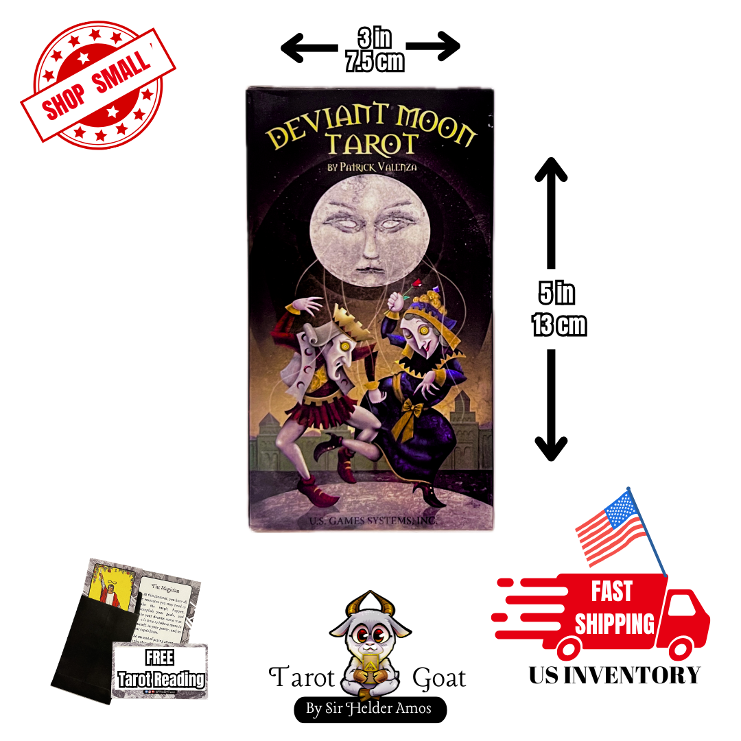 Deviant Moon Tarot Deck by Patrick Valenza ~ Tarot Cards for Beginners and Deep Study ~ New Sealed