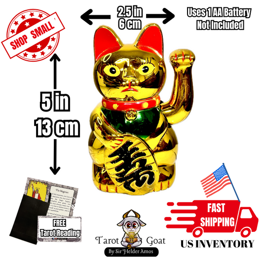Good luck amulet for attracting clients and money lucky cat of abundance japanese culture