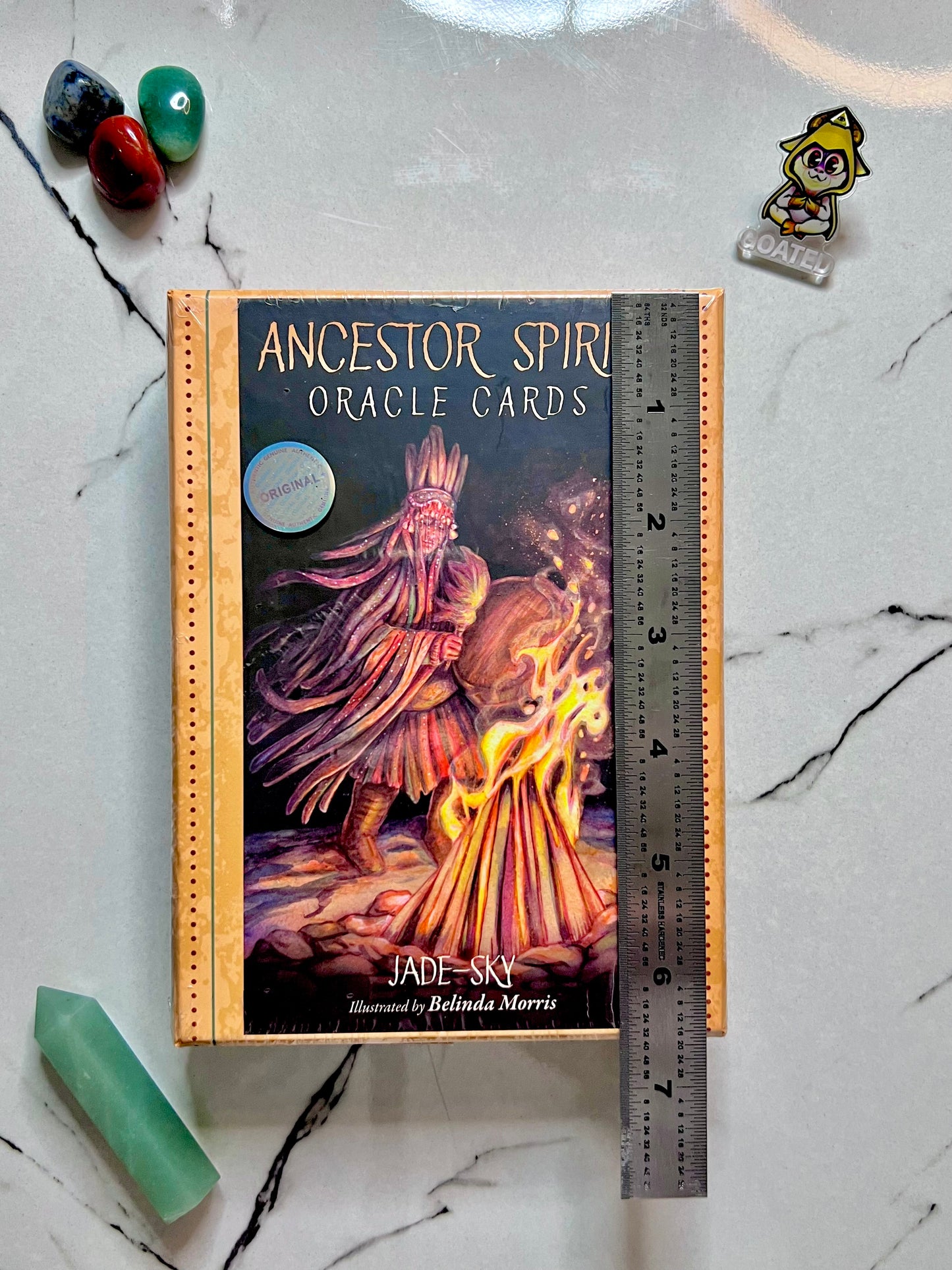 Ancestor Spirit Oracle Cards Deck by Jade-Sky and illustrated by Belinda Morris, Ancestory Oracle Cards for Spiritual Guidance Tarot