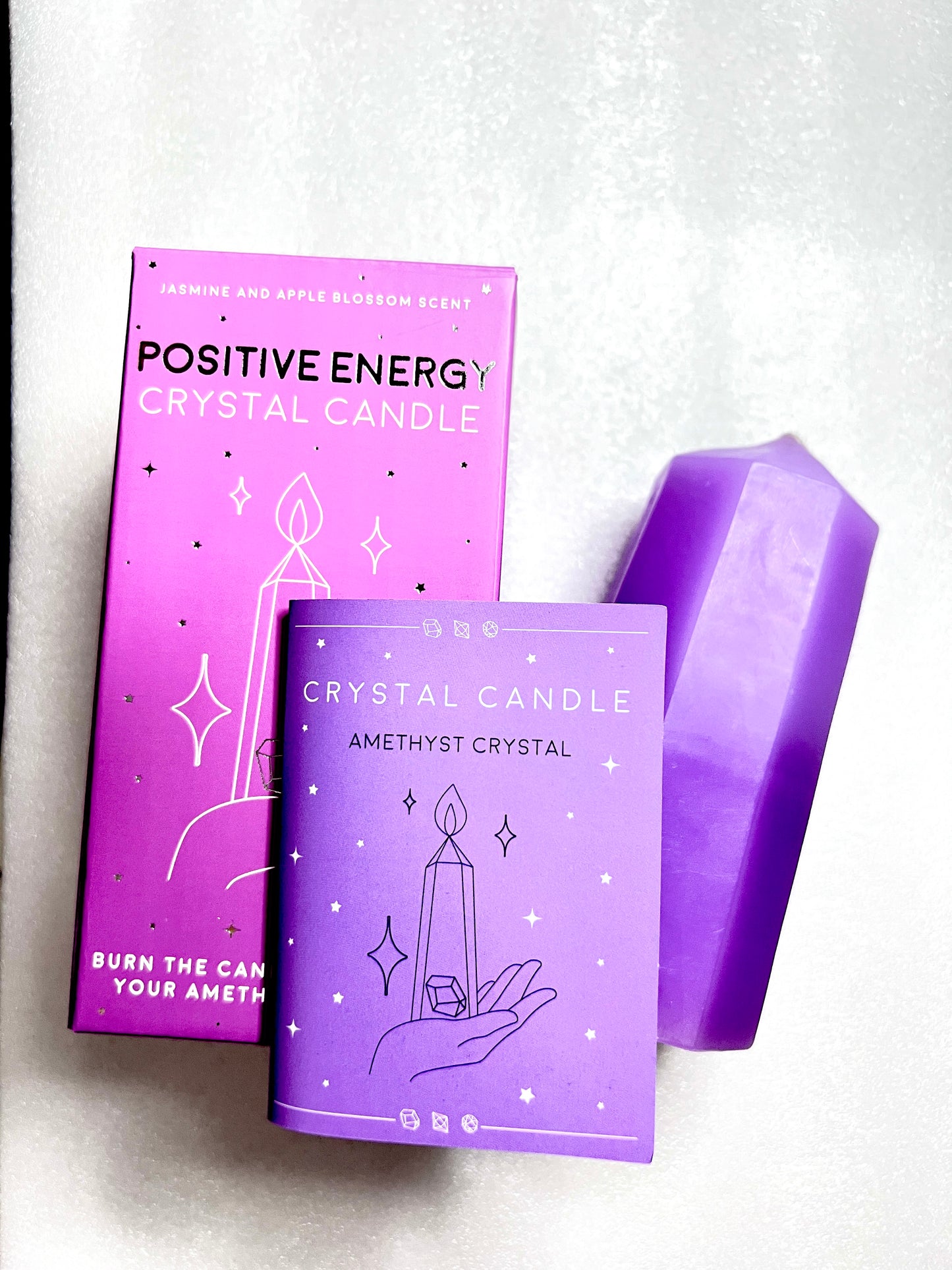 Bath and Body Candle with Crystal inside