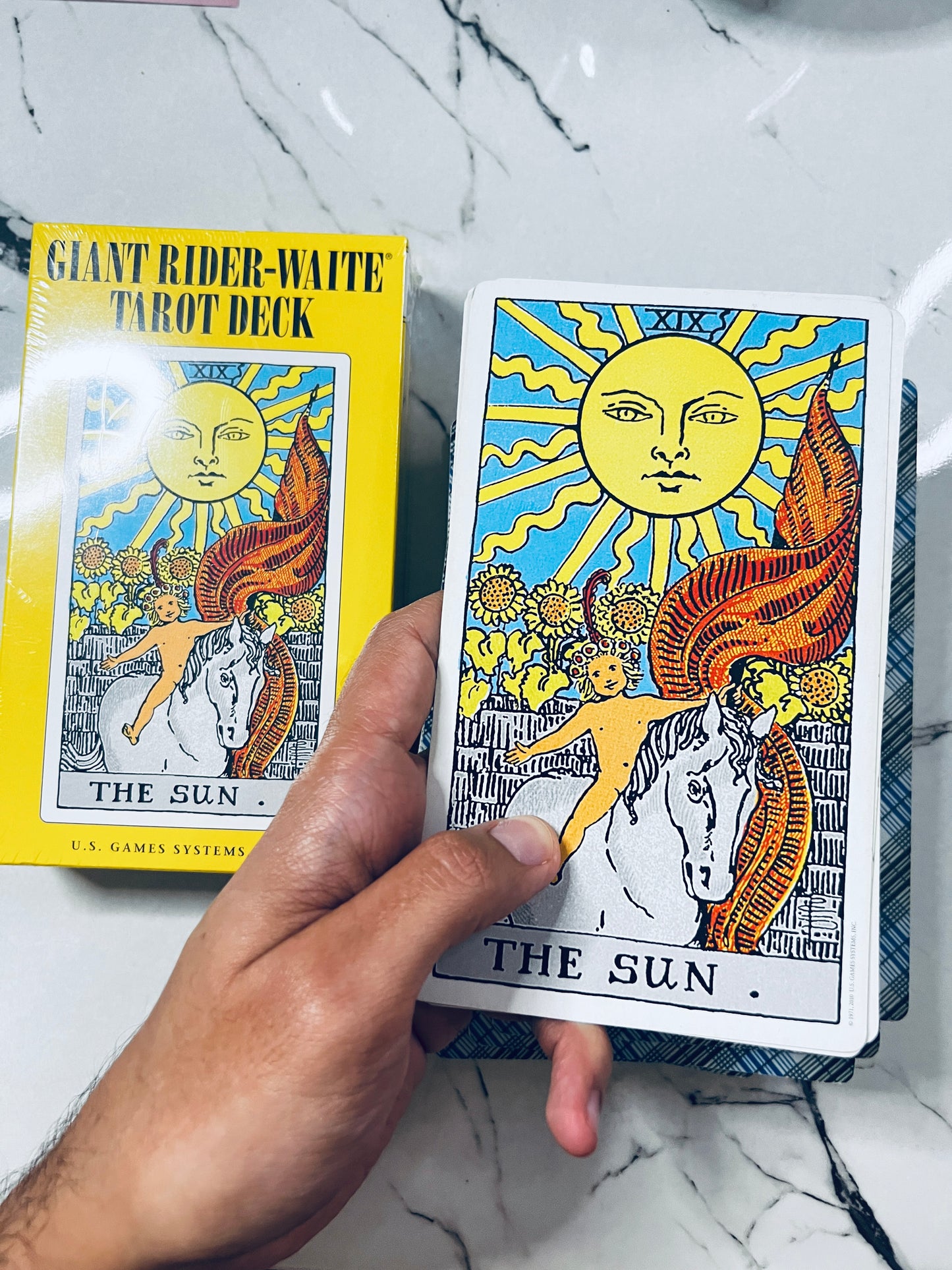 Big Rider Waite Tarot Cards Real Size