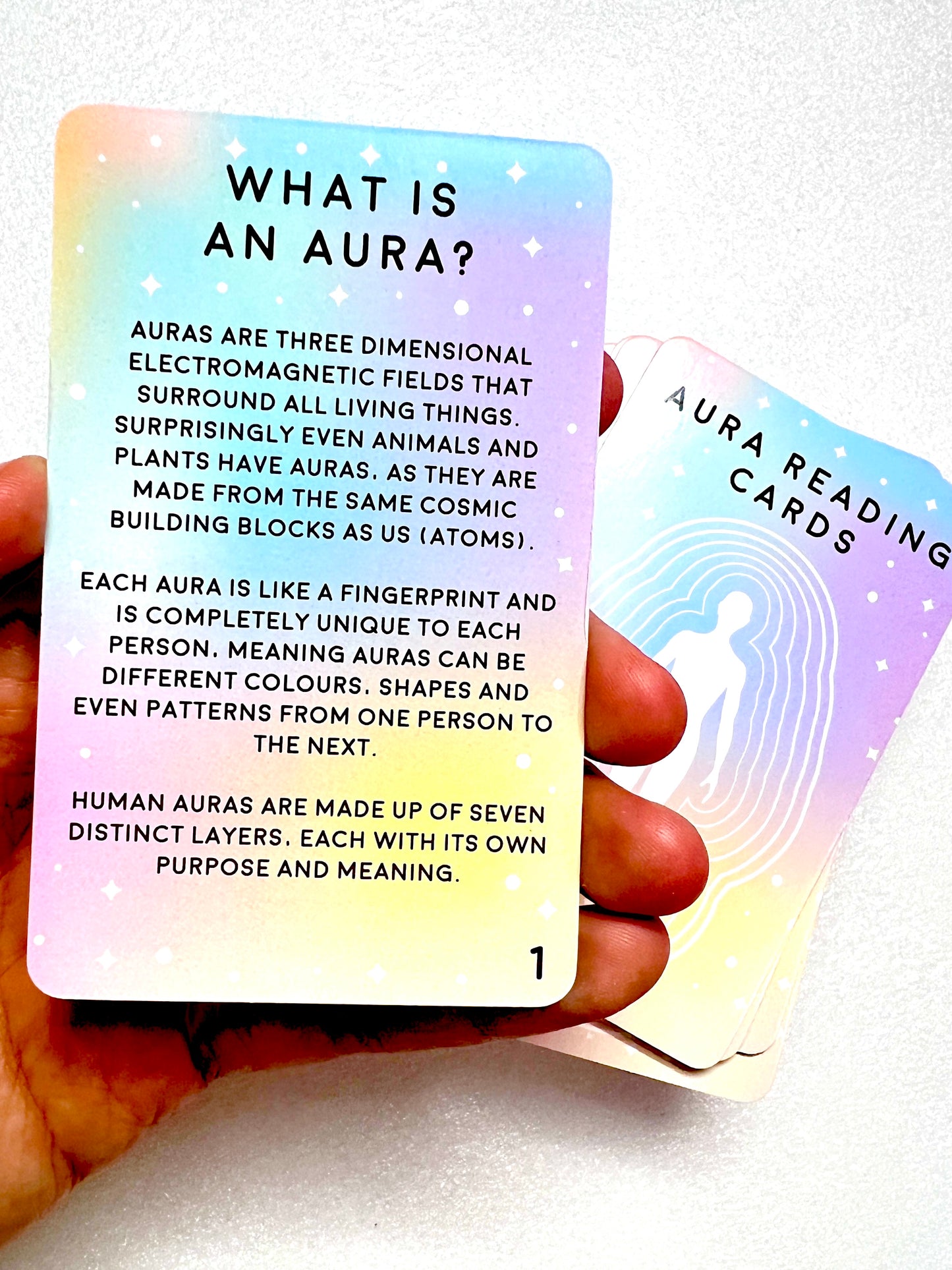 Definition of what is an aura with the flashcards