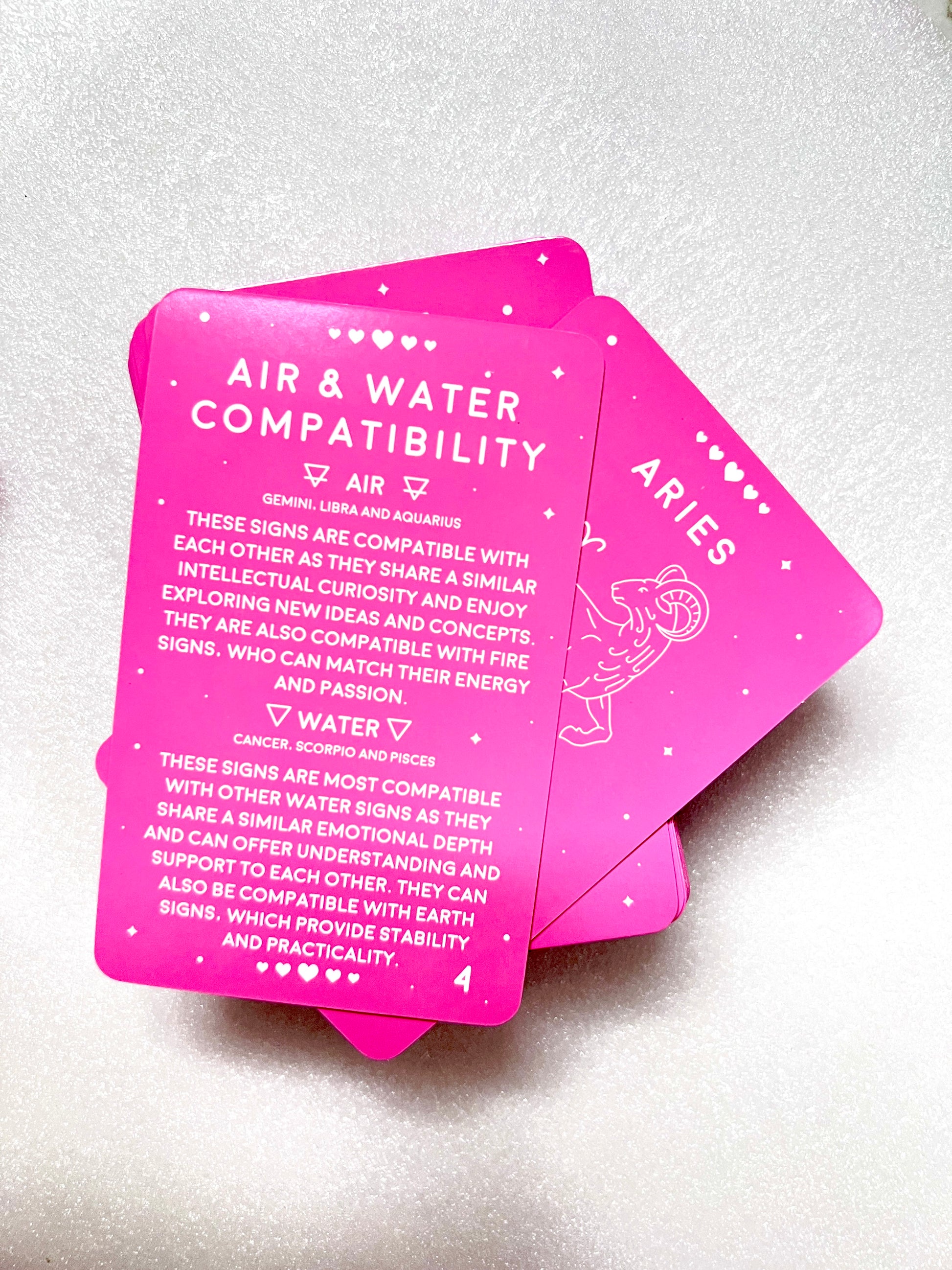 Zodiac Signs Astrology Compatibility flash cards