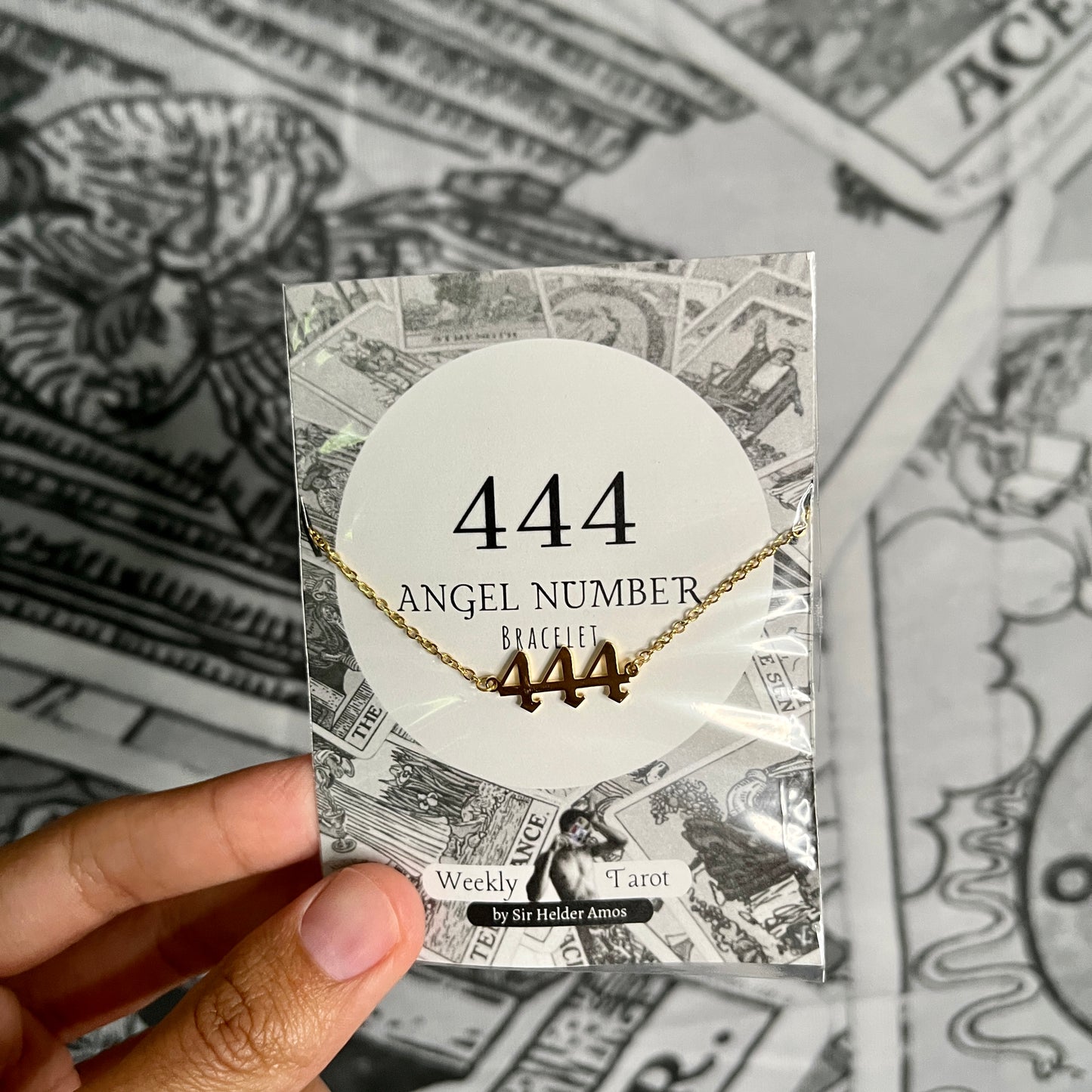 444 Angel Number ~ Stainless Steel Bracelet