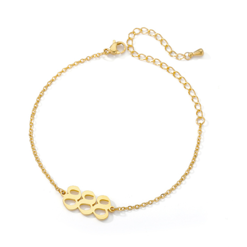888 Angel Number ~ Stainless Steel Bracelet