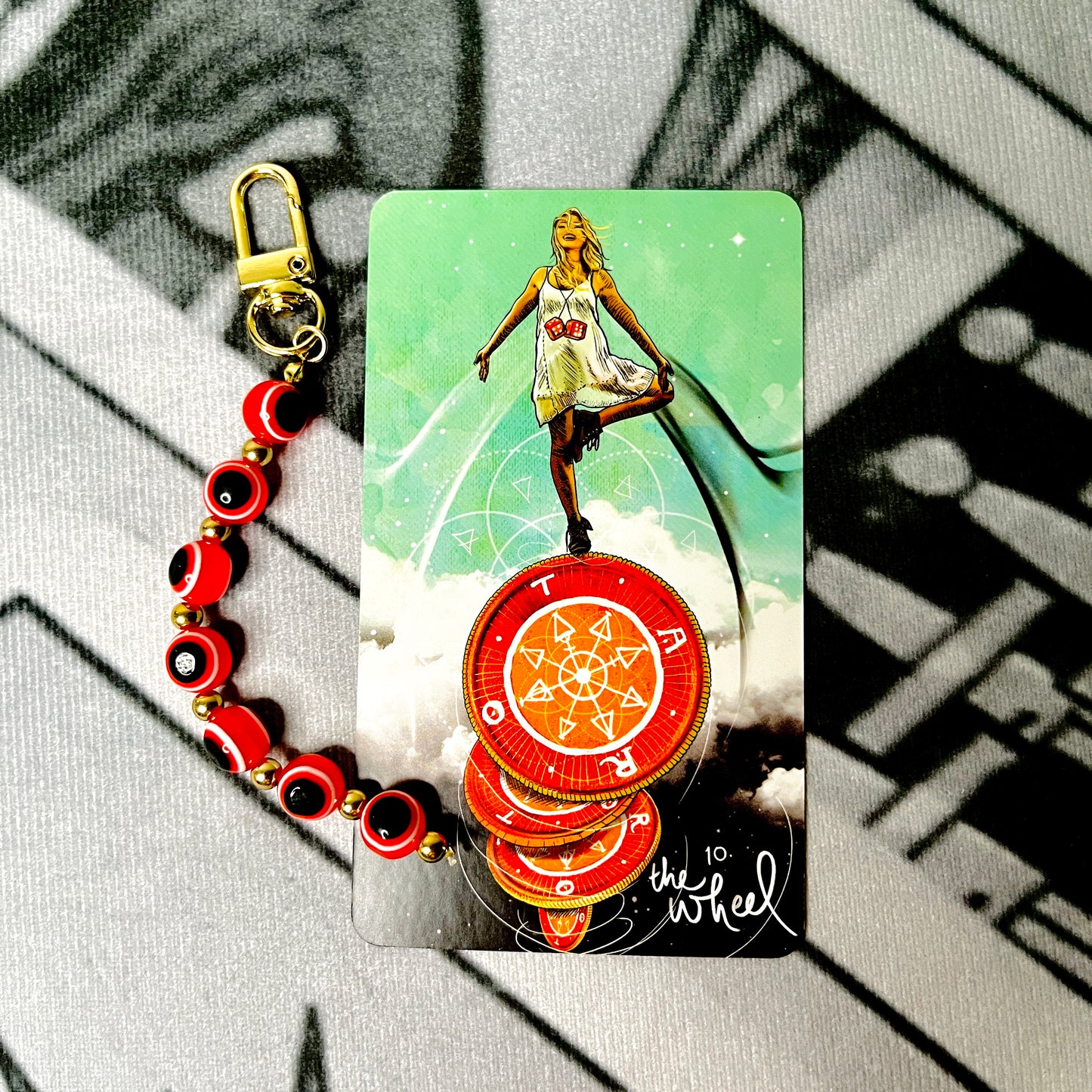 Red Evil Eye Hanging Keychain