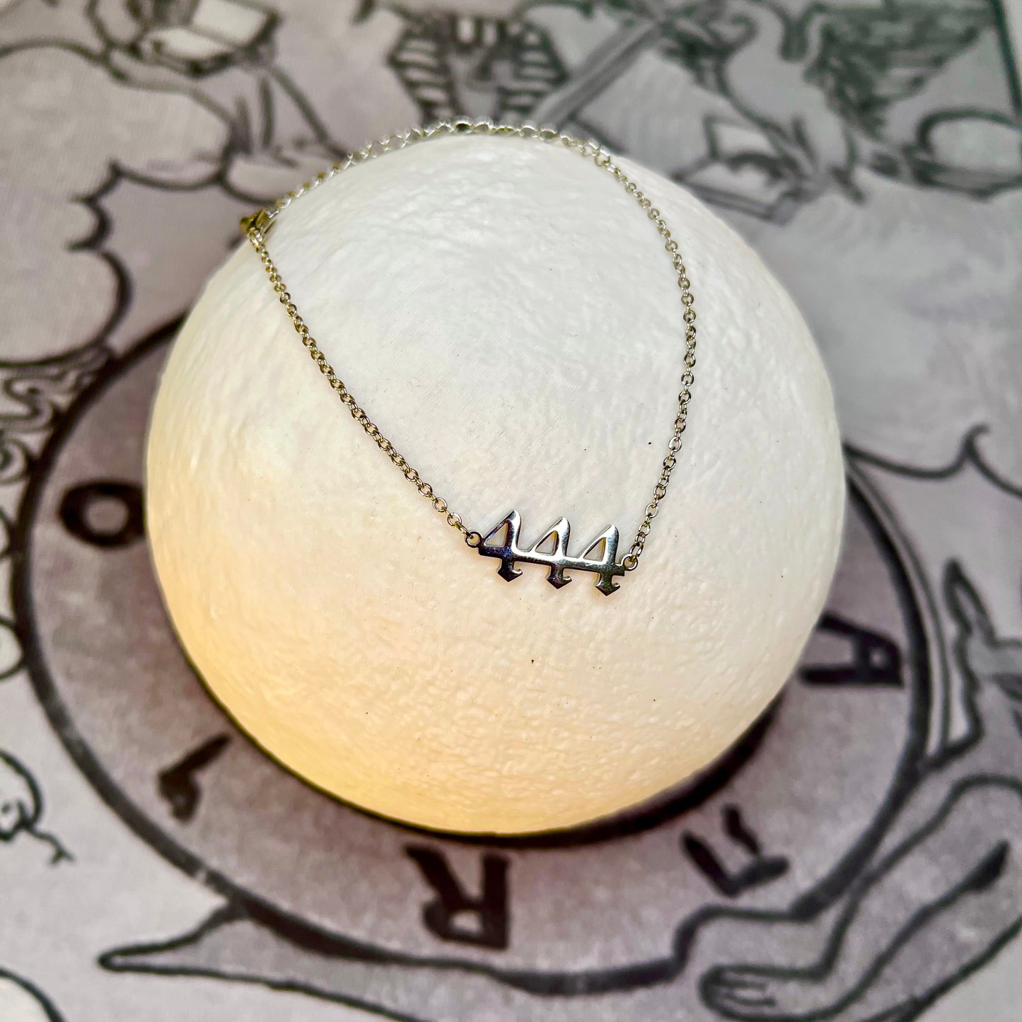 444 Angel Number ~ Stainless Steel Bracelet