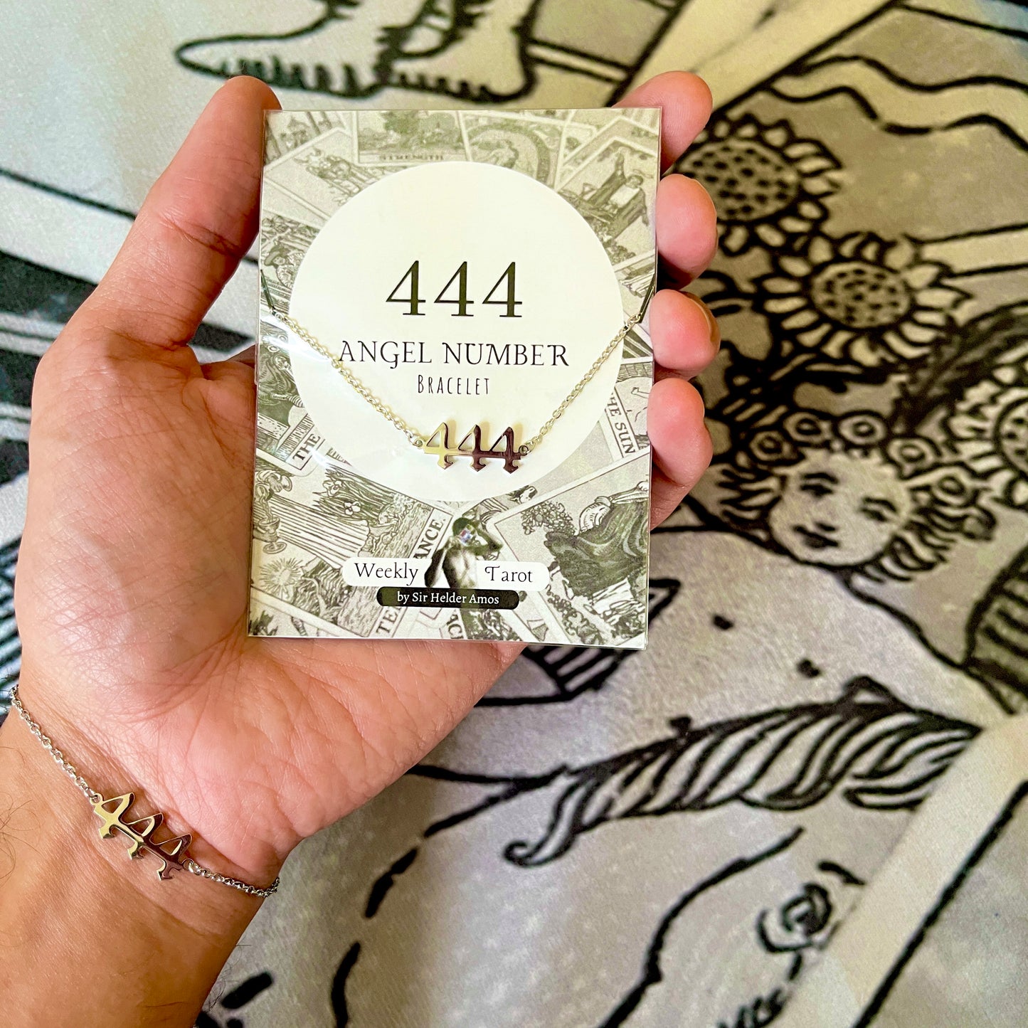 444 Angel Number ~ Stainless Steel Bracelet