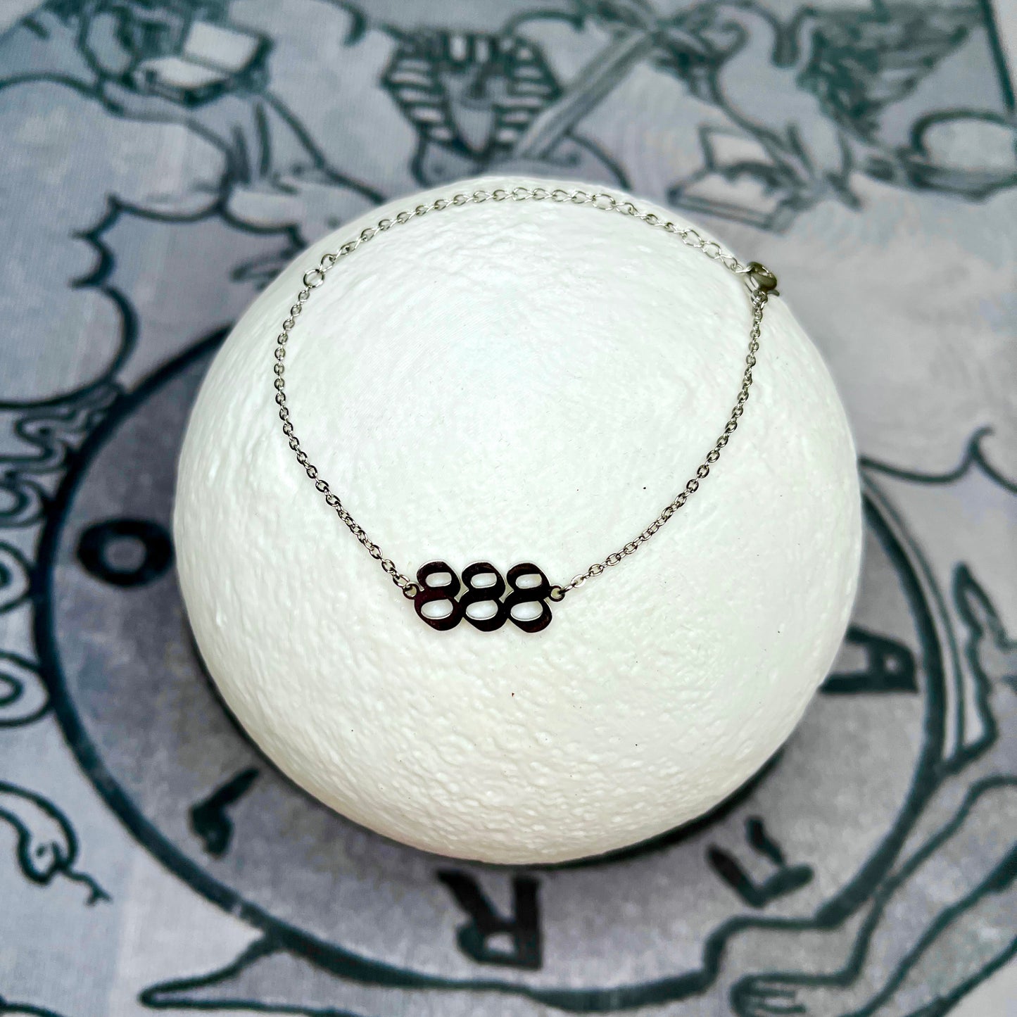 888 Angel Number ~ Stainless Steel Bracelet