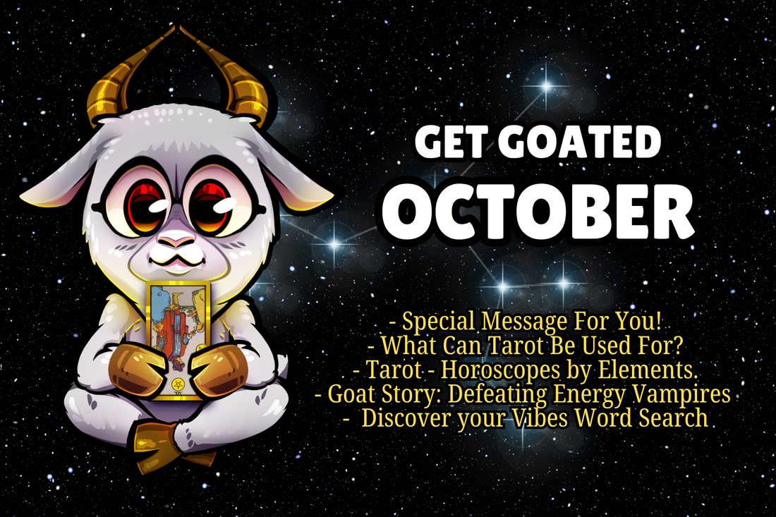 Get Goated: October - A Month of Retrogrades - Monthly Tarot Reading - What tarot can be used for? - When money Buys Happiness Story.
