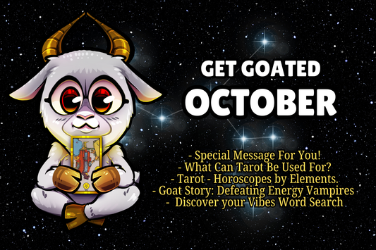 Get Goated: October - A Month of Retrogrades - Monthly Tarot Reading - What tarot can be used for? - When money Buys Happiness Story.