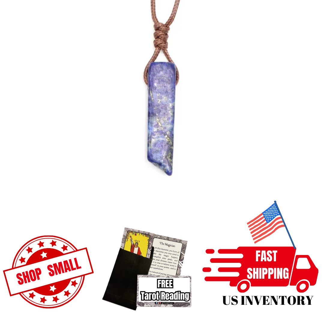 Quartz Slate Pendant Necklace - Natural Crystal Stone