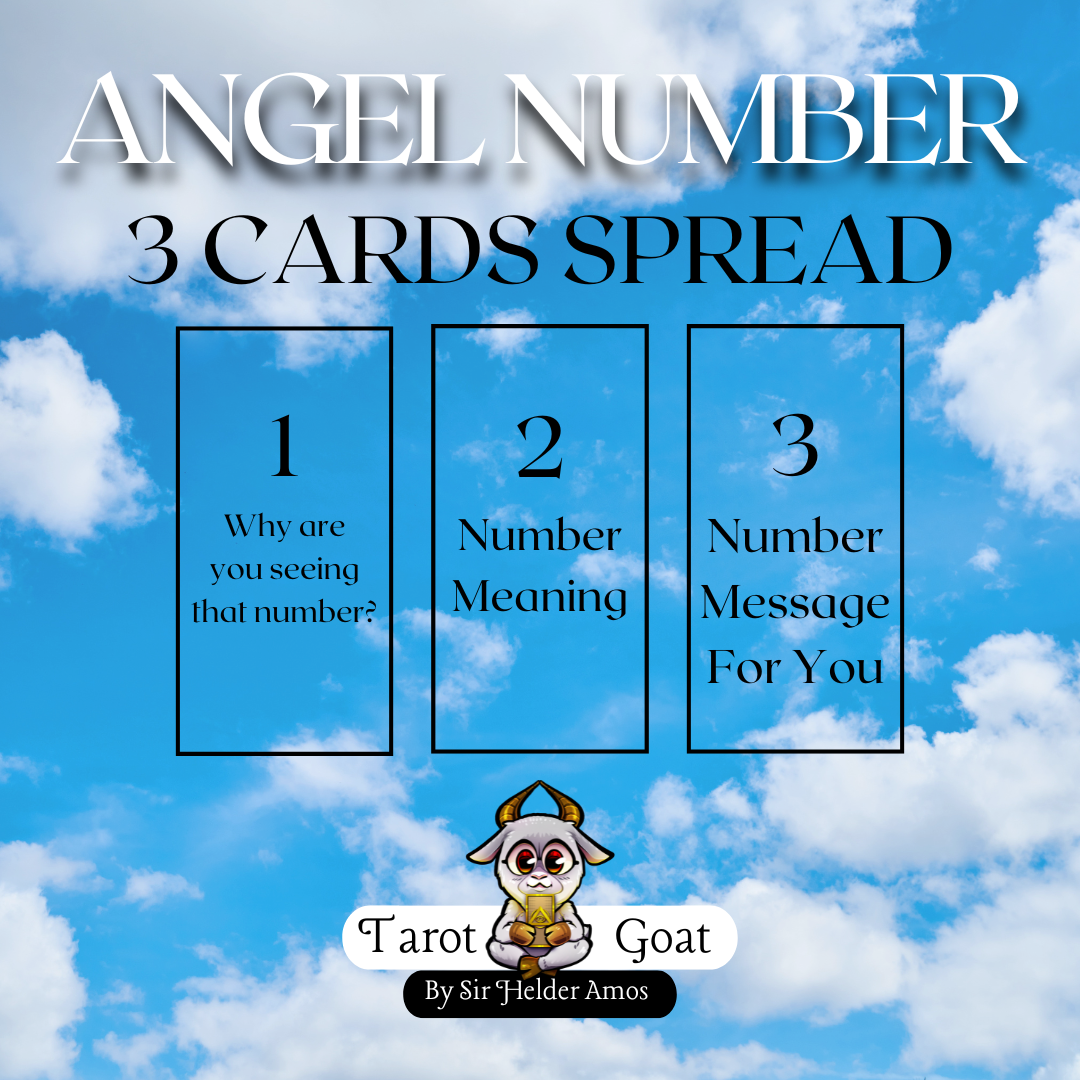 Find out what your Angels want you to know with the numbers you see with a Tarot Reading 3 Card Spread 