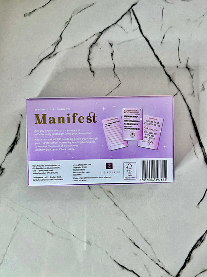 Flash cards for beginners and learning the art of manifestation