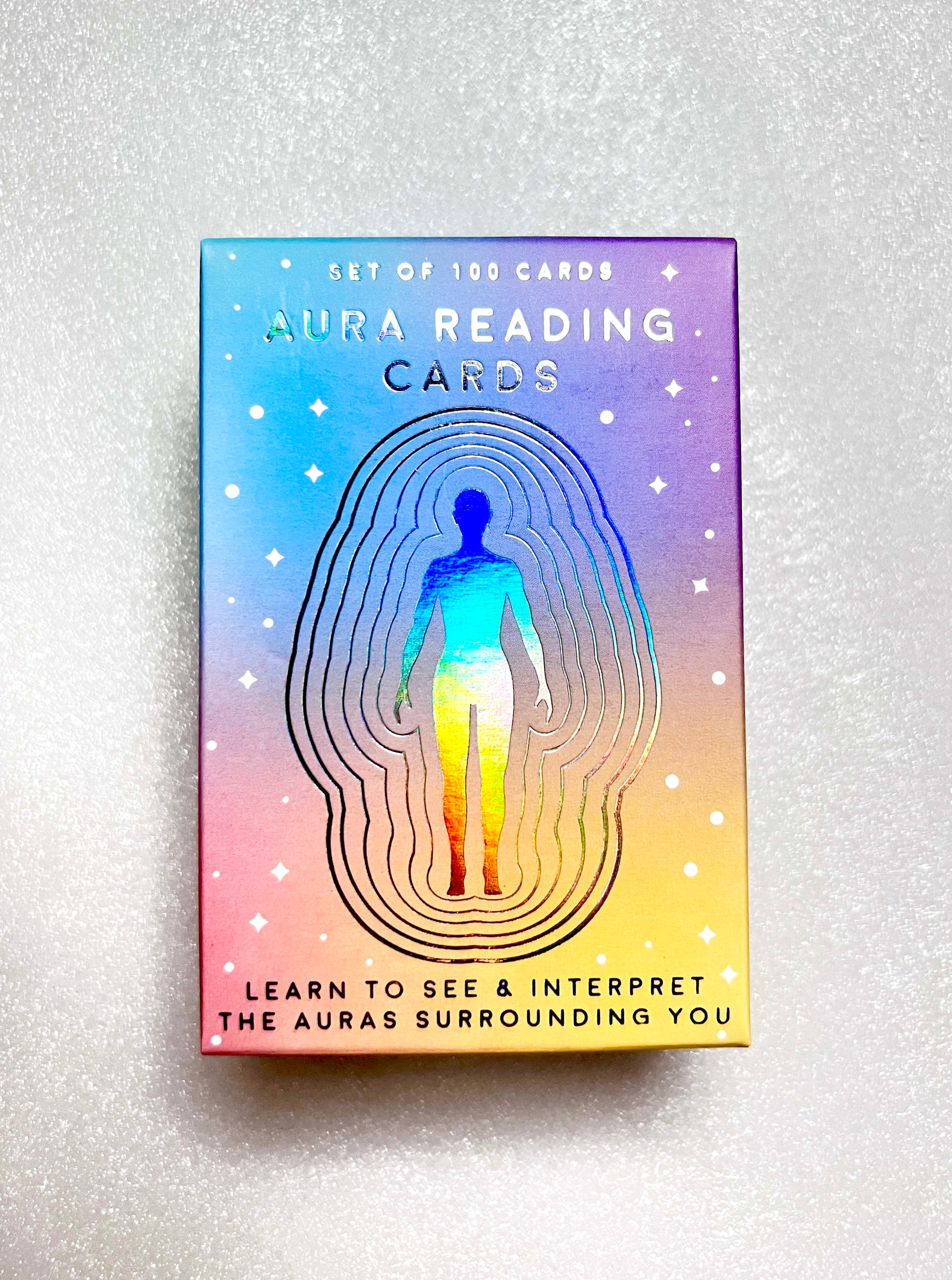 Set of 100 cards to learn how to read and interpret Auras and their meanings 