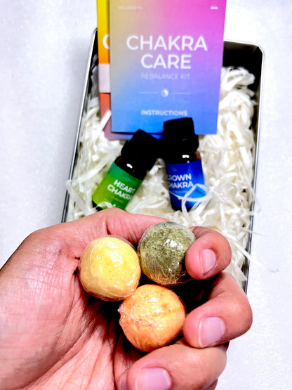 Bath bombs to heal your your chakras and balance your energy 