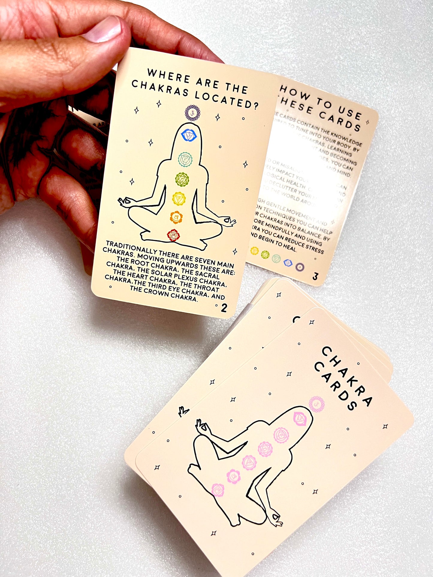 Learn about chakra and reiki energy with these cards 