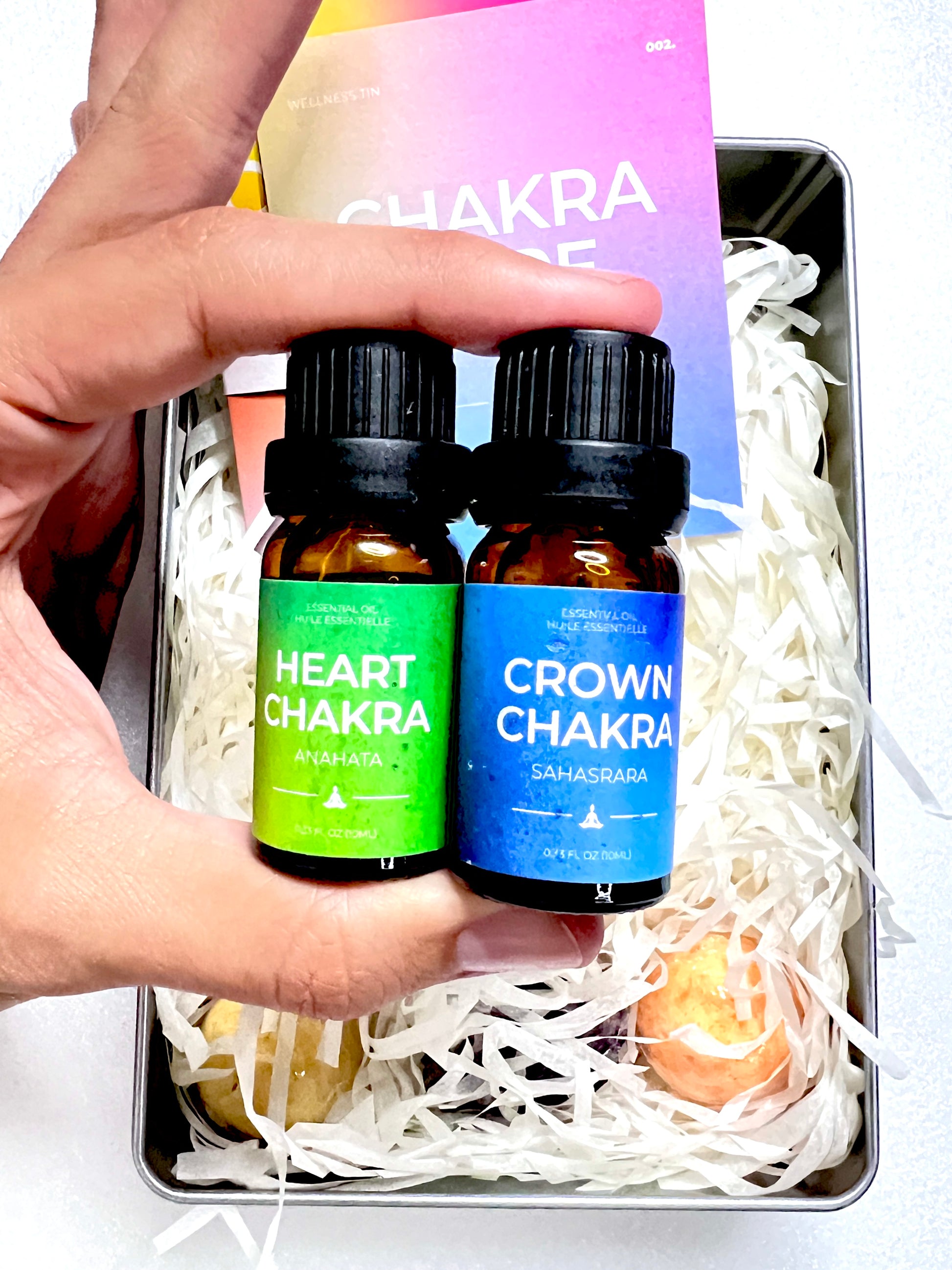 Heart and Crown Chakra Essential Oils 