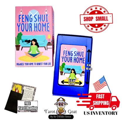 Set of 100 Cards to learn feng shui for beginners 