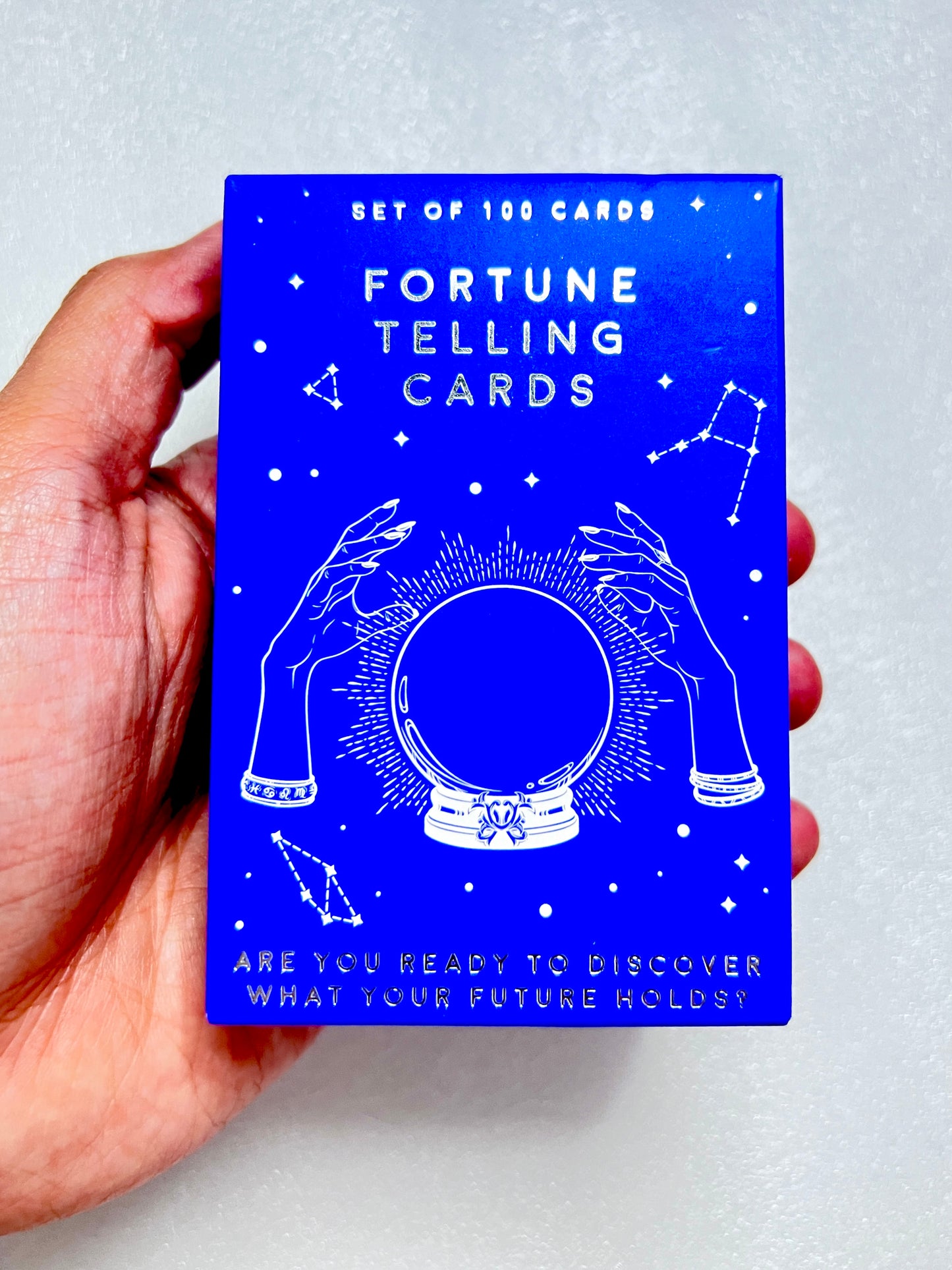 Cards for playing psychic games and discover your future 