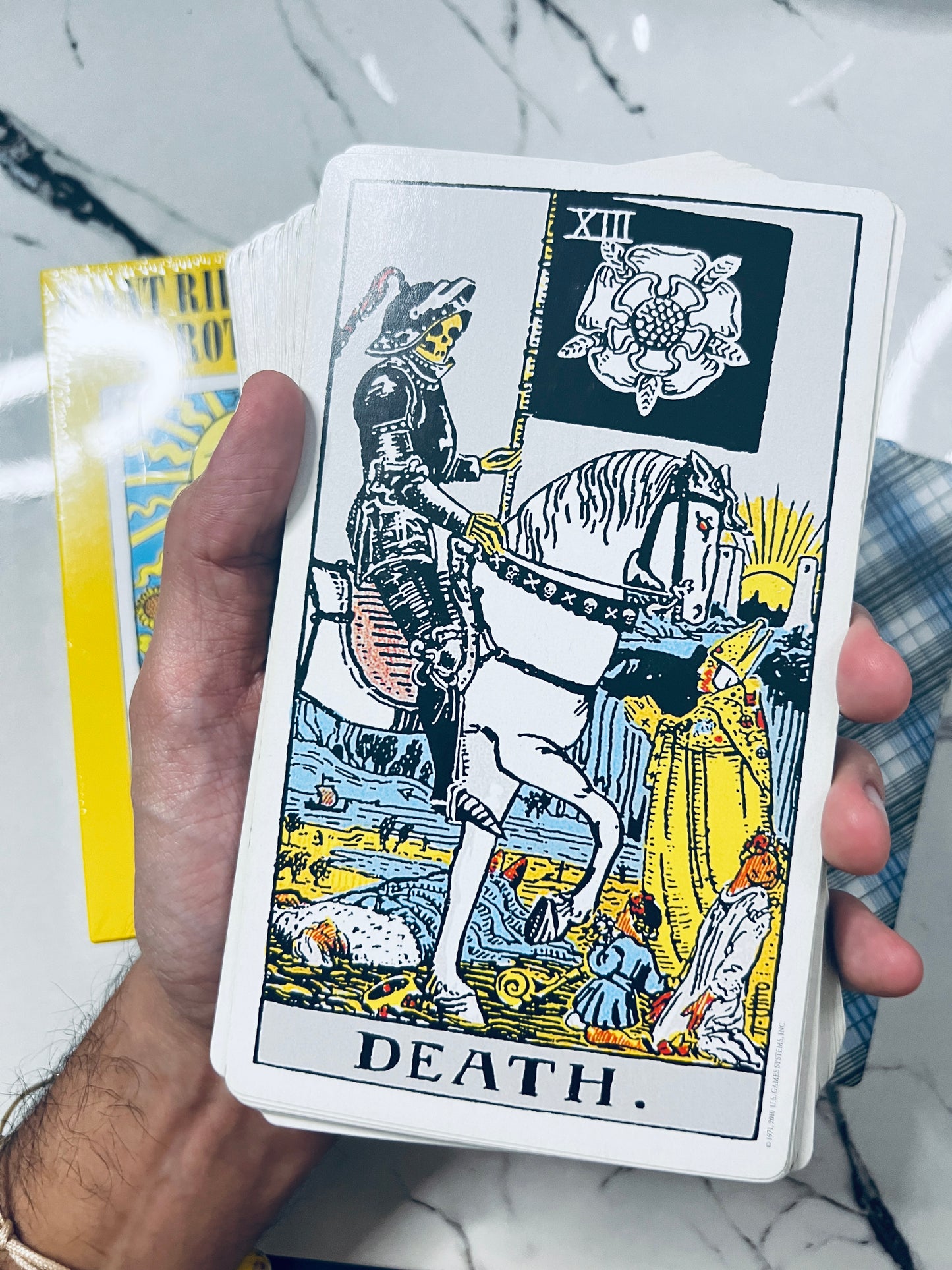 Death Major Arcana  Tarot Card from the Large Big Tarot Deck by Arthur Rider Waite