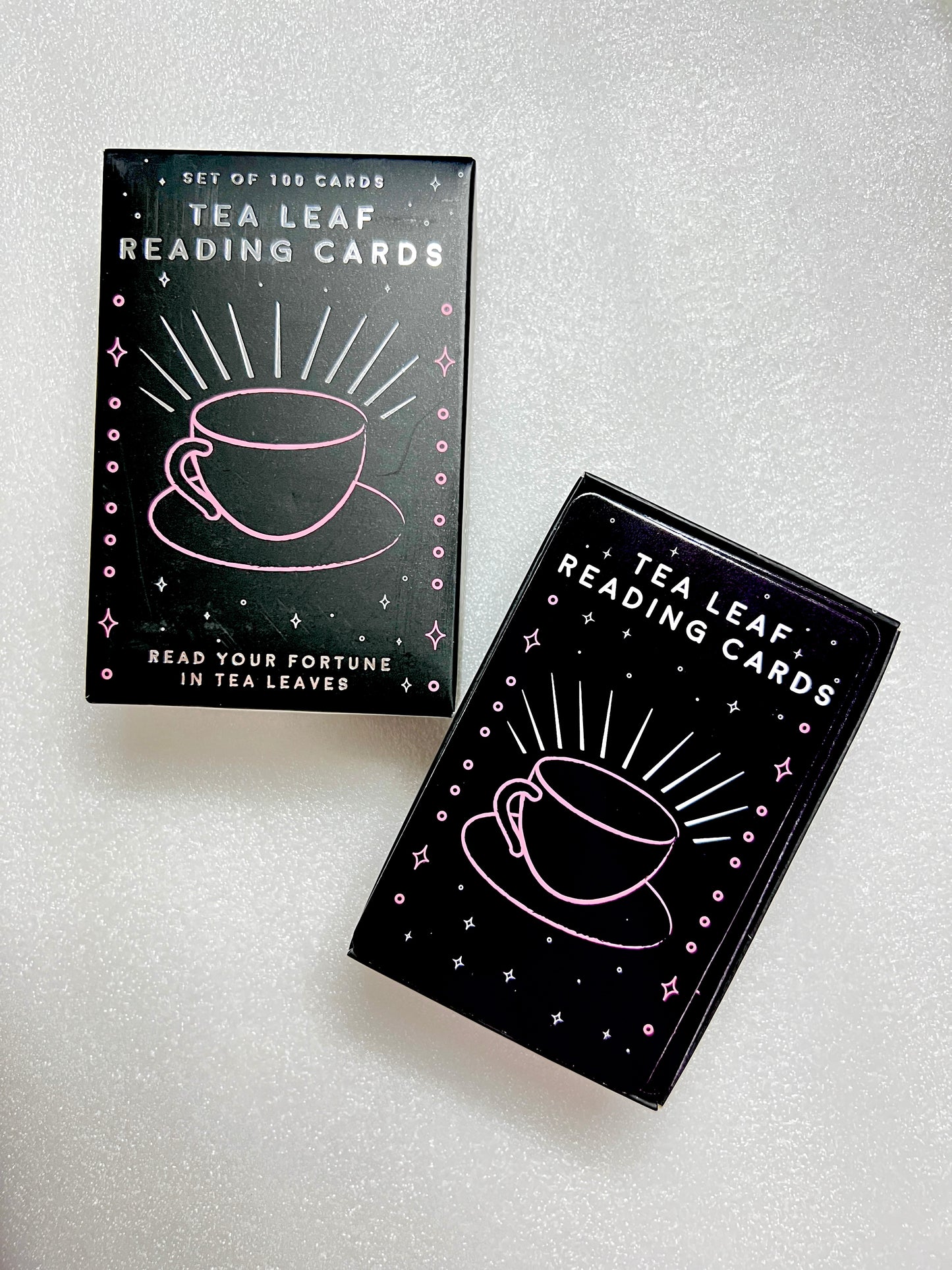 Read your fortune and future in your tea cup with the tea lear reading cards 