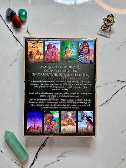 Ancestor Spirit Oracle Cards Deck by Jade-Sky and illustrated by Belinda Morris, Ancestory Oracle Cards for Spiritual Guidance Tarot