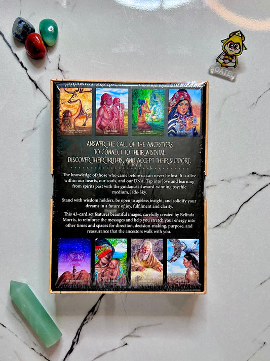 Ancestor Spirit Oracle Cards Deck by Jade-Sky and illustrated by Belinda Morris, Ancestory Oracle Cards for Spiritual Guidance Tarot