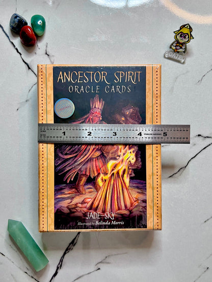 Ancestor Spirit Oracle Cards Deck by Jade-Sky and illustrated by Belinda Morris, Ancestory Oracle Cards for Spiritual Guidance Tarot