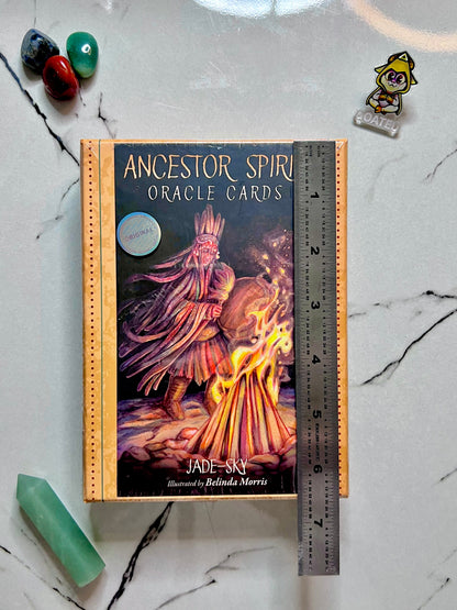Ancestor Spirit Oracle Cards Deck by Jade-Sky and illustrated by Belinda Morris, Ancestory Oracle Cards for Spiritual Guidance Tarot
