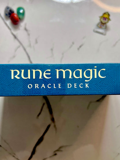 Rune Magic Oracle Deck by Giulia Manzi and illustrated by Lorena Assisi, Norse Runes Cards for Wisdom