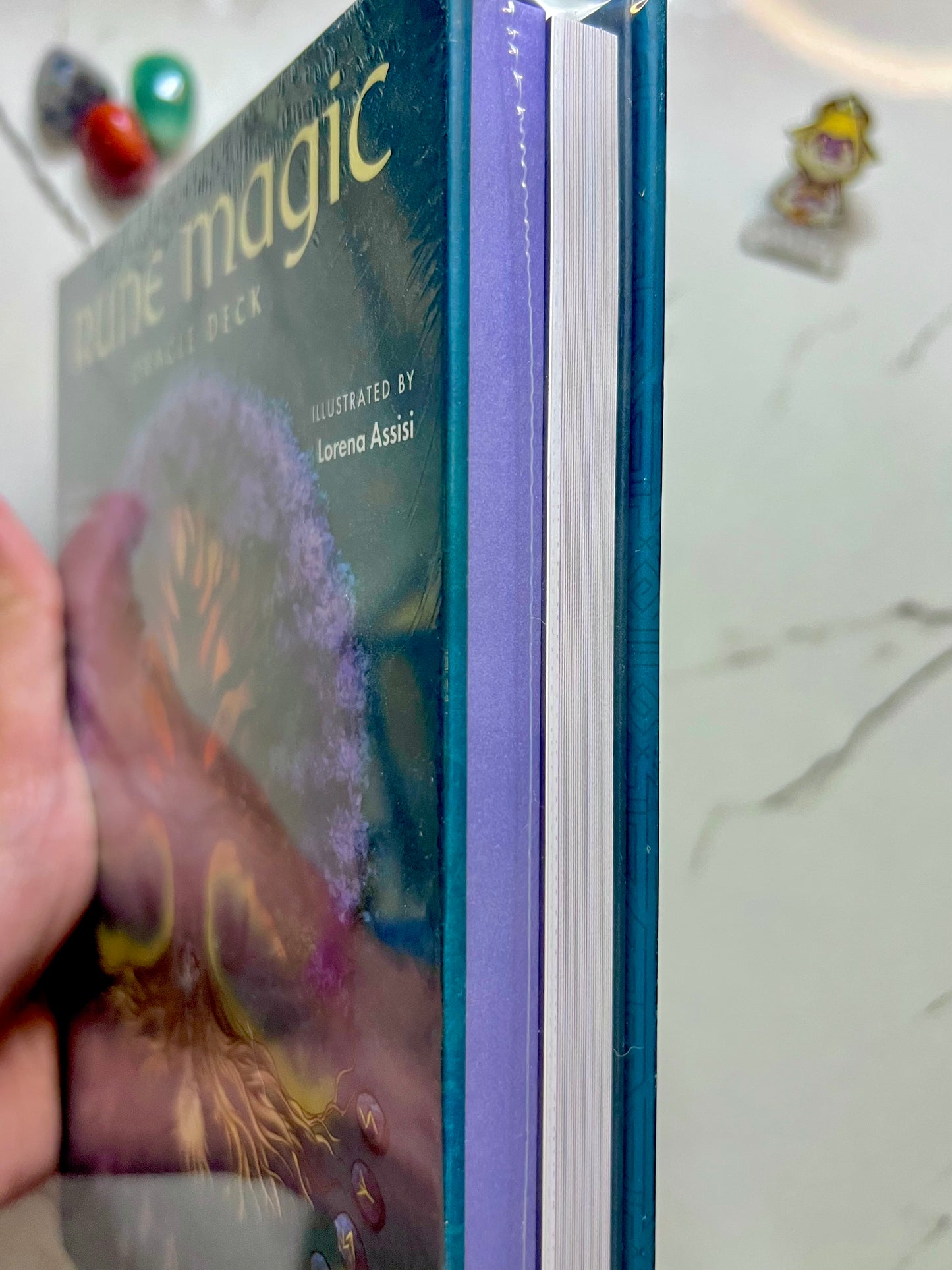 Rune Magic Oracle Deck by Giulia Manzi and illustrated by Lorena Assisi, Norse Runes Cards for Wisdom