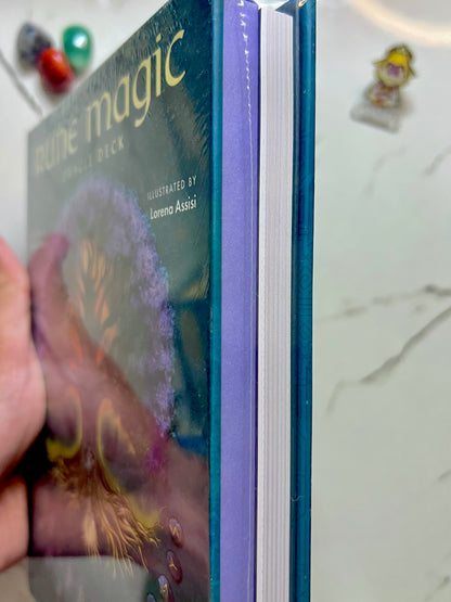 Rune Magic Oracle Deck by Giulia Manzi and illustrated by Lorena Assisi, Norse Runes Cards for Wisdom