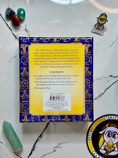 Original Rider Waite Tarot Pack Deck by AE Waite Pamela Colman Smith, Classic Tarot Cards for Divination, Witchy Gift, Spiritual Guidance