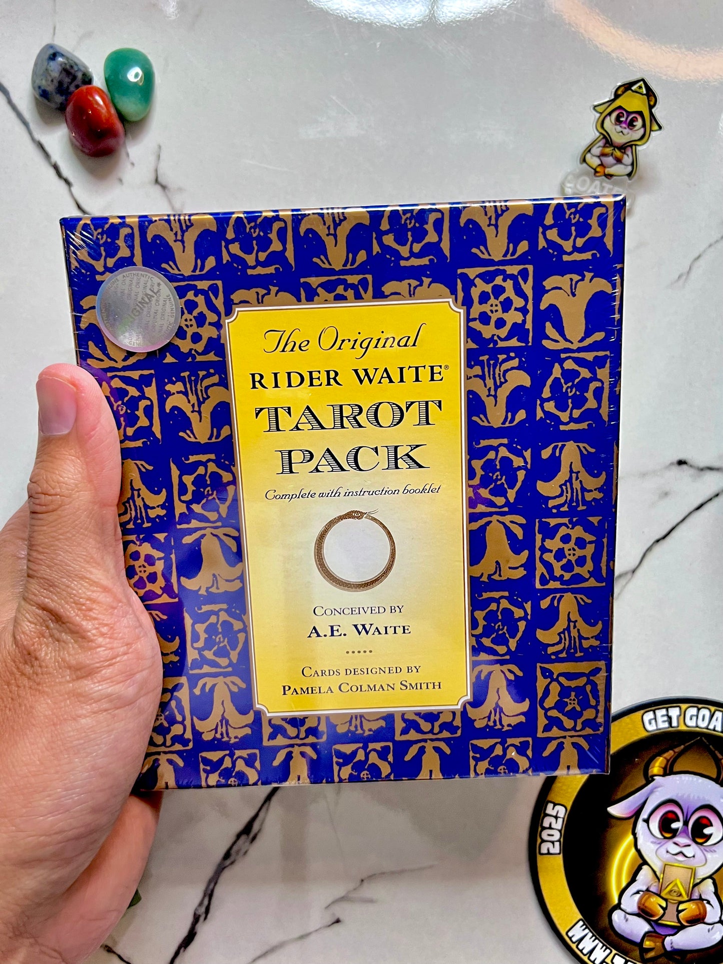 Original Rider Waite Tarot Pack Deck by AE Waite Pamela Colman Smith, Classic Tarot Cards for Divination, Witchy Gift, Spiritual Guidance