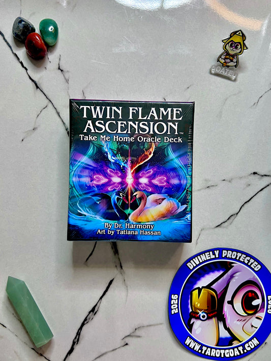 Twin Flame Ascension Take Me Home Oracle Deck by Dr Harmony Illustrated by Tatiana Hassan, Love Oracle Cards,