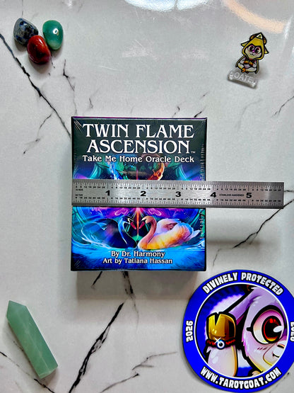Twin Flame Ascension Take Me Home Oracle Deck by Dr Harmony Illustrated by Tatiana Hassan, Love Oracle Cards,