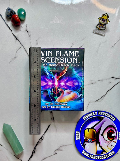Twin Flame Ascension Take Me Home Oracle Deck by Dr Harmony Illustrated by Tatiana Hassan, Love Oracle Cards,