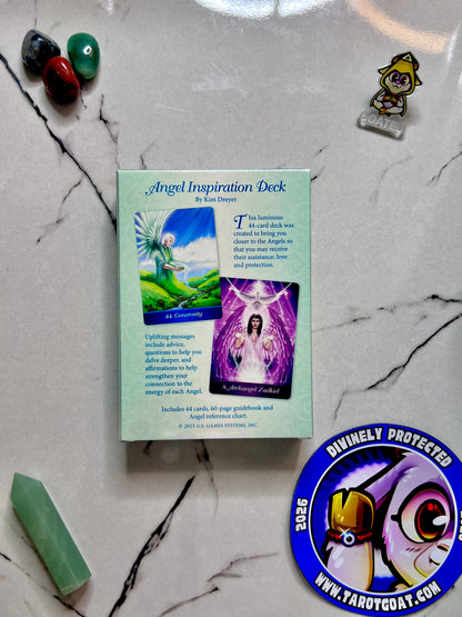 Angel Inspiration Deck by Kim Dreyer US Games, Angel Oracle Cards for Healing