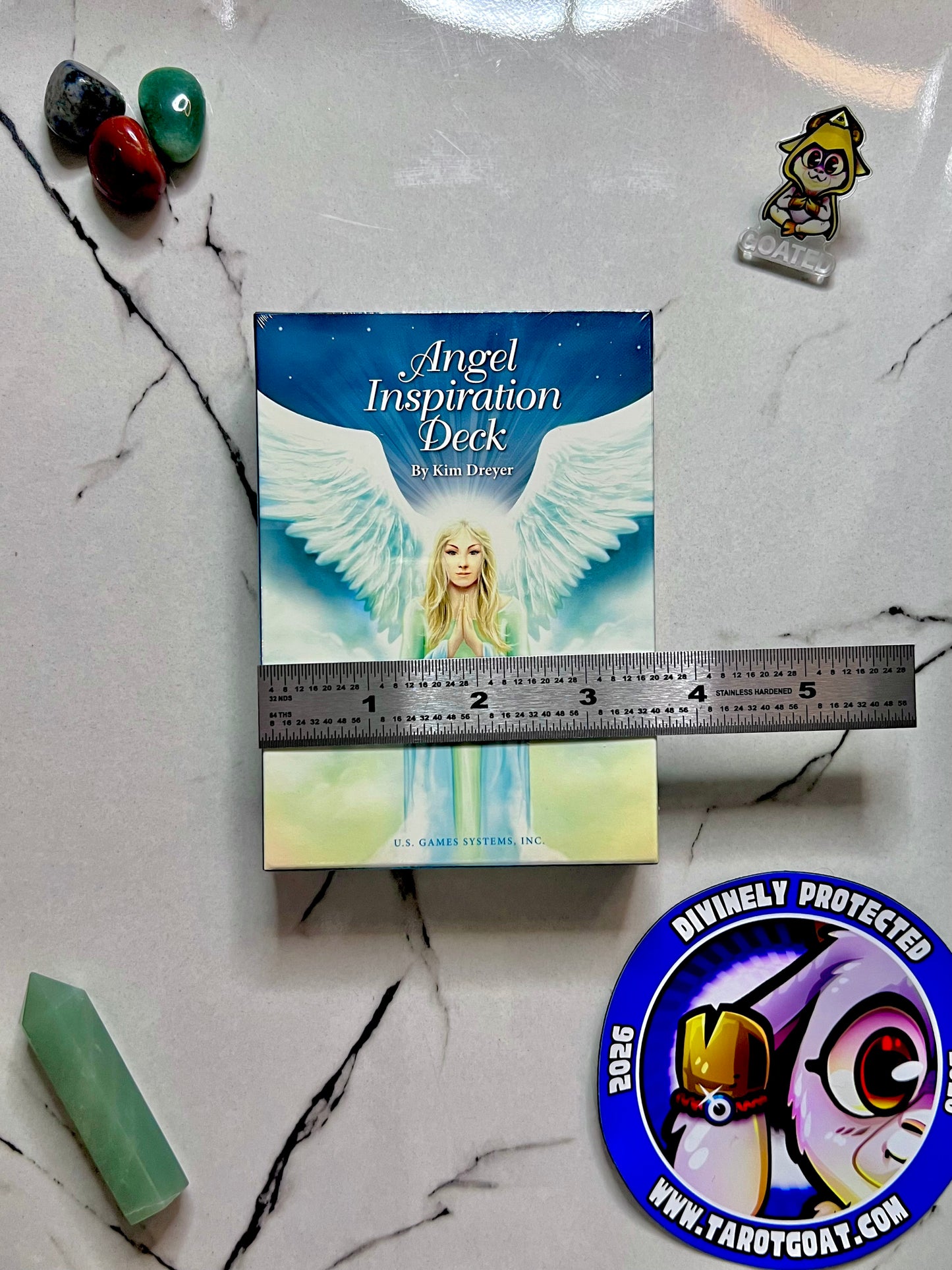 Angel Inspiration Deck by Kim Dreyer US Games, Angel Oracle Cards for Healing