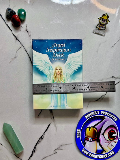Angel Inspiration Deck by Kim Dreyer US Games, Angel Oracle Cards for Healing