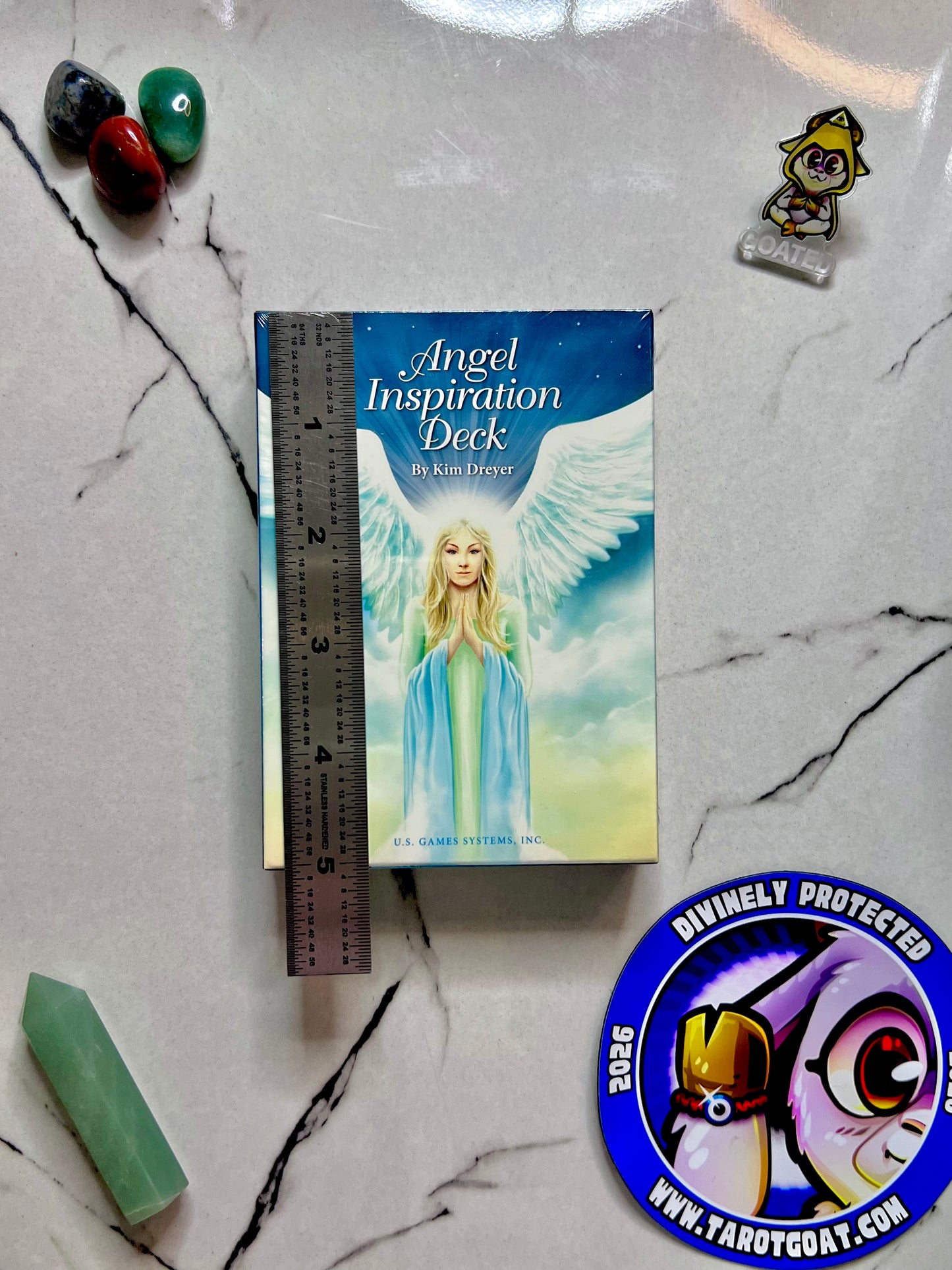 Angel Inspiration Deck by Kim Dreyer US Games, Angel Oracle Cards for Healing
