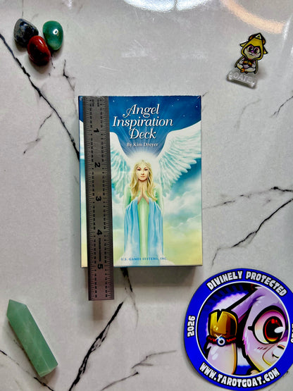 Angel Inspiration Deck by Kim Dreyer US Games, Angel Oracle Cards for Healing