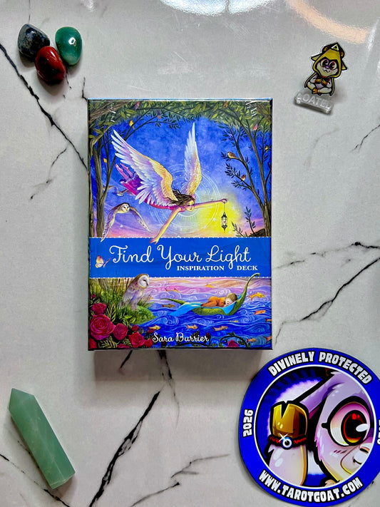 Find Your Light Inspiration Deck by Sara Burrier US Games, Fairy Oracle Cards for Spiritual Healing