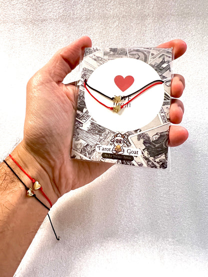 LOVE AMULET: Connected by Heart – Minimalist Bracelets for Friendship and Love