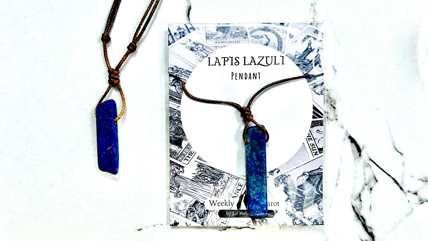 Quartz Slate Pendant Necklace - Natural Crystal Stone